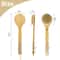 Long Handle Bamboo Bath Brush With Soft Bristles Exfoliating Back Scrubber Shower Cleanser 6