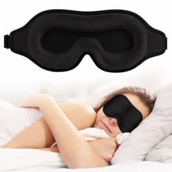 travel silk eye mask soft, padded, breathable, adjustable blindfold for deep sleep