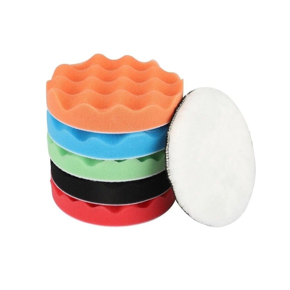 Car Buffing Pads Kit For Drill Polishing Sponge Foam Pads For Waxing And Detailing 0