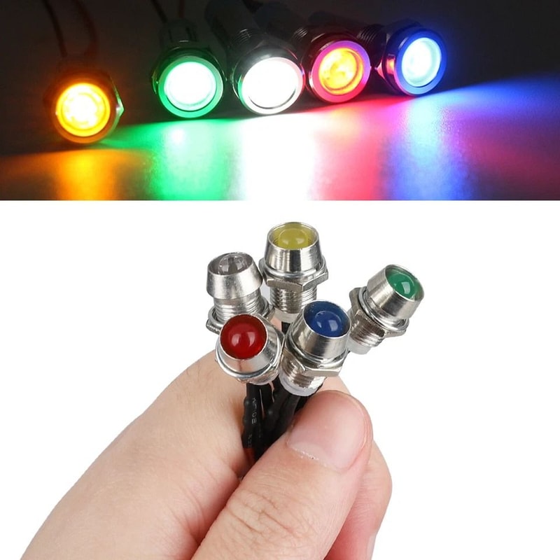 LED Indicator Lights For Car Boat And Dashboard Pilot Panel Lamps 0