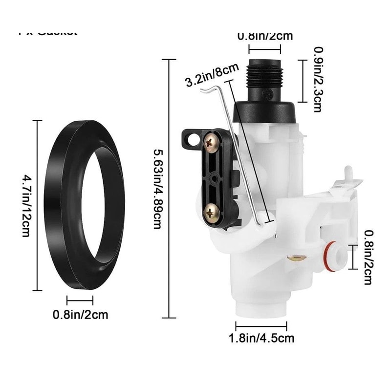 Upgraded Thetford Aqua Magic V RV Toilet Water Valve Replacement Universal Compatibility 6