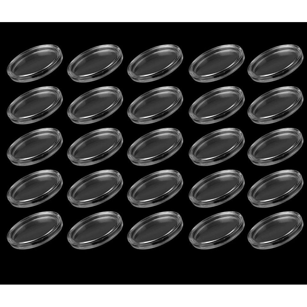 Clear Coin Capsules For Silver Eagle Storage Case 0