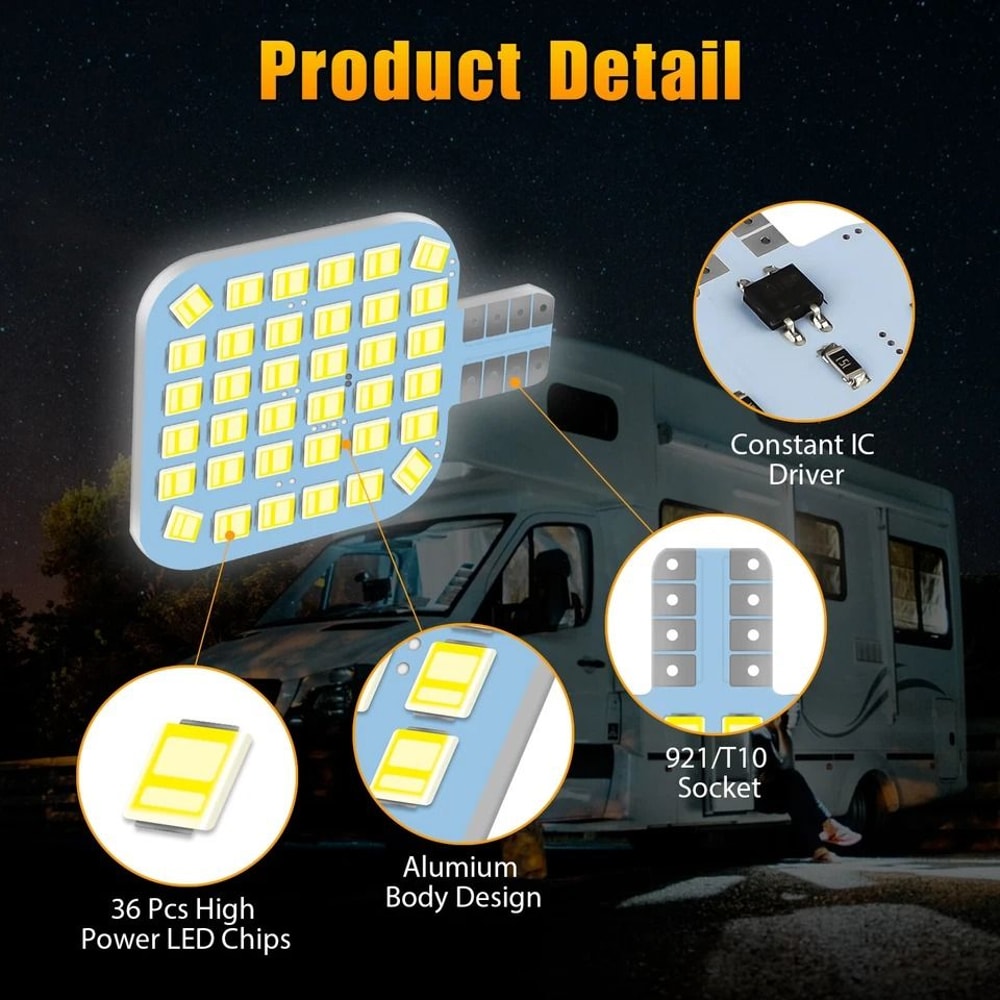Super Bright LED Bulbs For RV Camper Interior 5