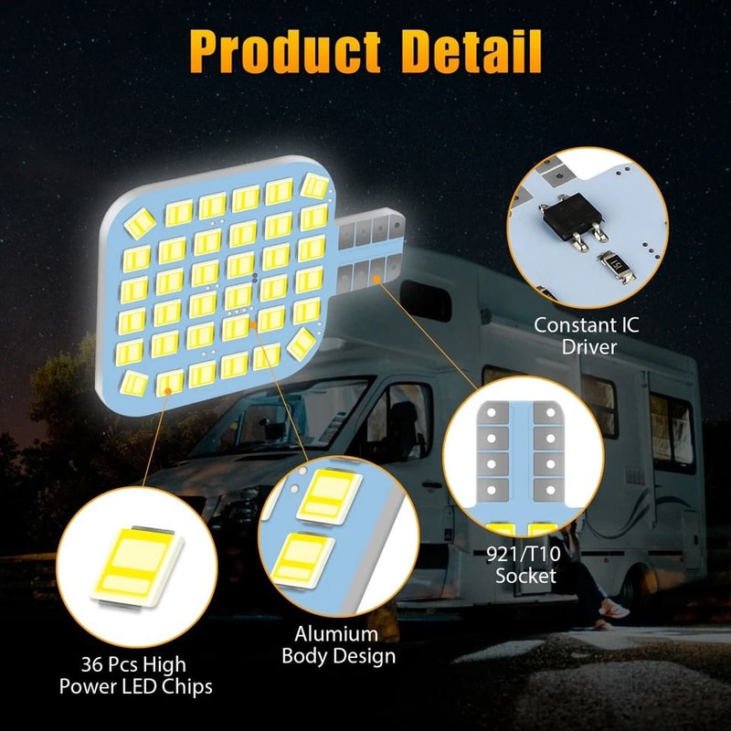 Super Bright LED Bulbs For RV Camper Interior 5