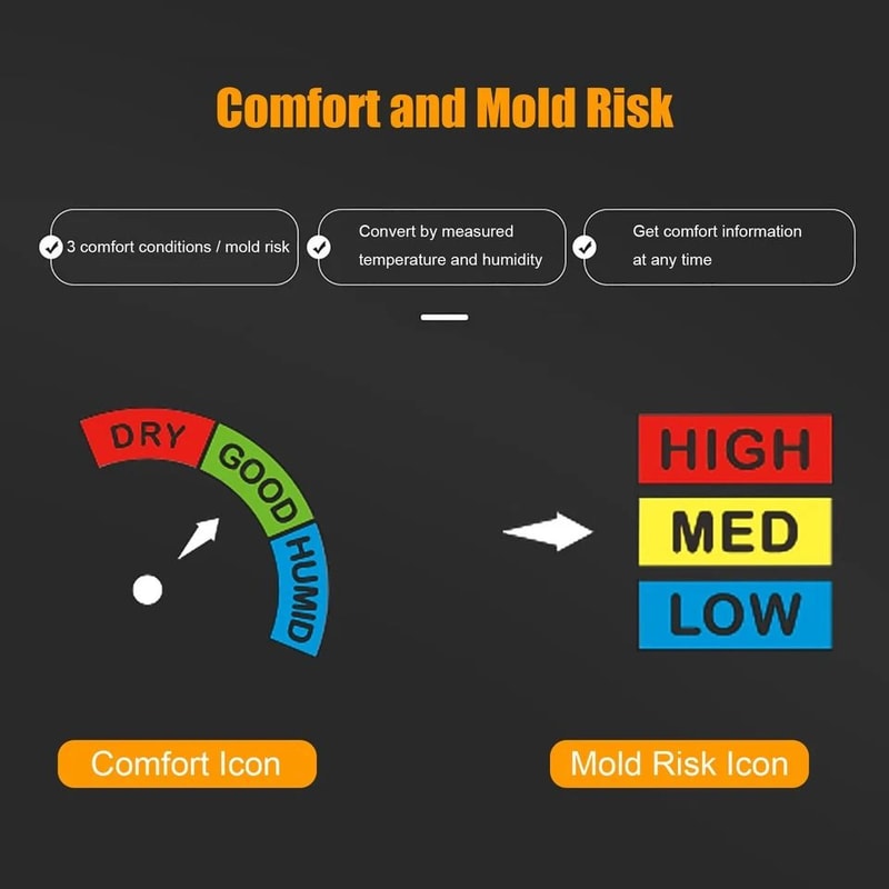 Wireless LCD Weather Station With Dual Alarm Thermometer 5
