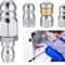 Pressure Washer Sewer Jetter Nozzles HighPressure Drain Cleaning Hose Nozzle Set 0