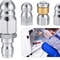 Pressure Washer Sewer Jetter Nozzles HighPressure Drain Cleaning Hose Nozzle Set 0