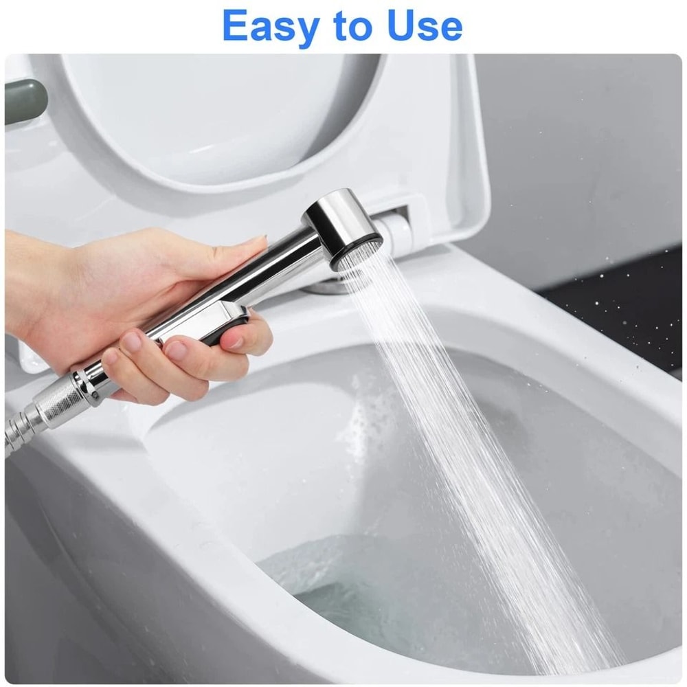 Hand Held Toilet Bidet Sprayer Bathroom Shower Head With Hose EcoFriendly And Adjustable Water Pres 1