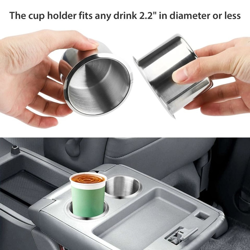 Durable Stainless Steel Cup Holders For Marine RV Boat Truck 3