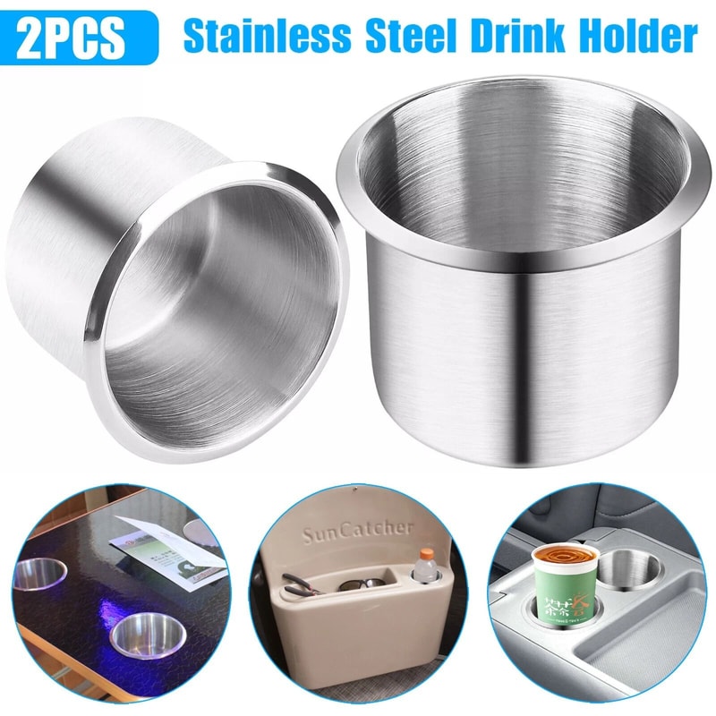 Durable Stainless Steel Cup Holders For Marine RV Boat Truck 7