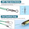 Stainless Steel Fishing Leader Line With Snap Swivel Durable Saltwater Freshwater Use 2
