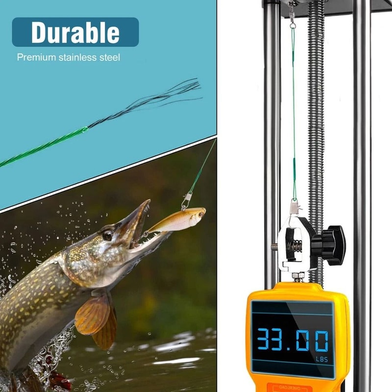 Stainless Steel Fishing Leader Line With Snap Swivel Durable Saltwater Freshwater Use 3