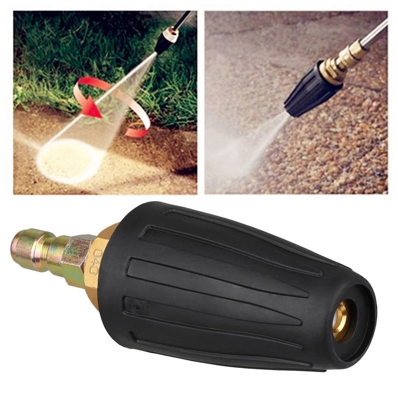 High Pressure Washer Turbo Nozzle GPM PSI Spray Tip Quick Connect 2
