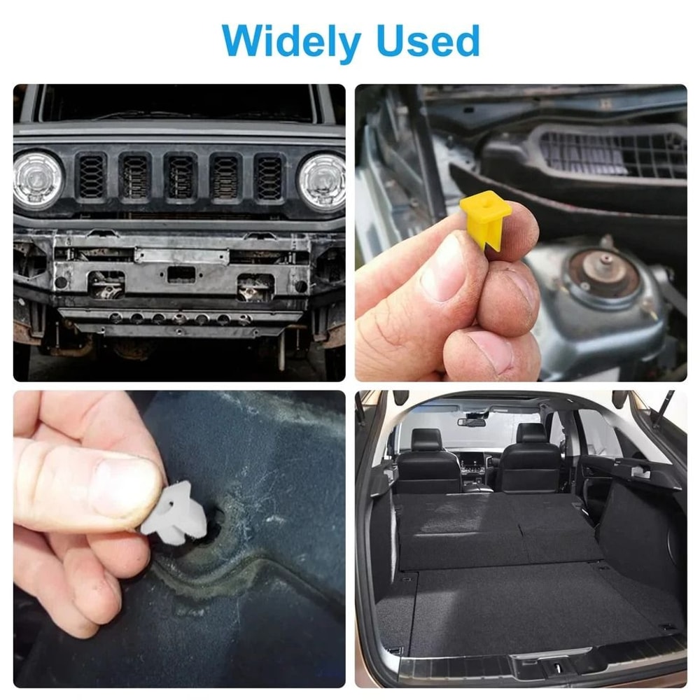 Car Push Retainer Clips Set Universal Fastener Assortment For Automotive Repair 2