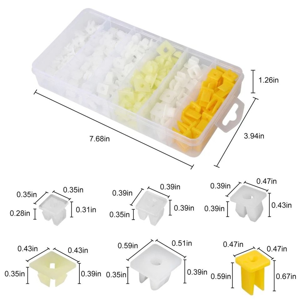 Car Push Retainer Clips Set Universal Fastener Assortment For Automotive Repair 3