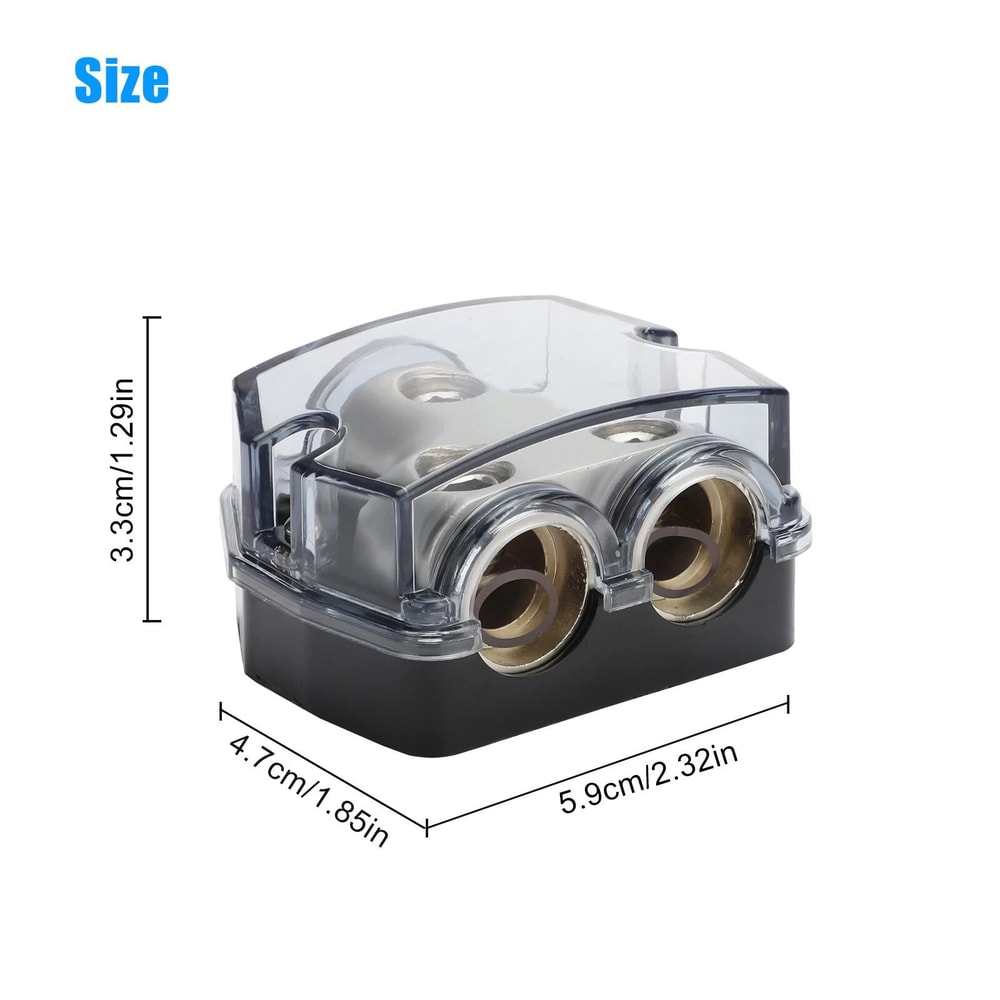 Way Distribution Block Gauge Car Audio Amp Power Ground Distributor For Enhanced Electrical Perform 8