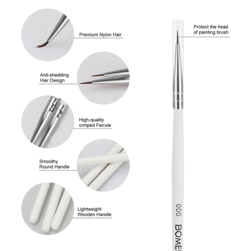 Micro Liner Artist Paint Brush Set Perfect For Acrylic Watercolor Painting 1