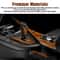 Wood Grain Vinyl Wrap Sticker Car Interior Glossy Film Decal DIY Dashboard Console Decoration 2