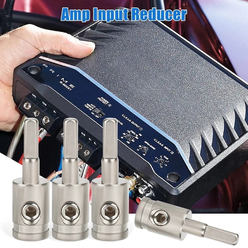 Gauge To Gauge Amp Input Reducer Power Ground Cable Adapter 5