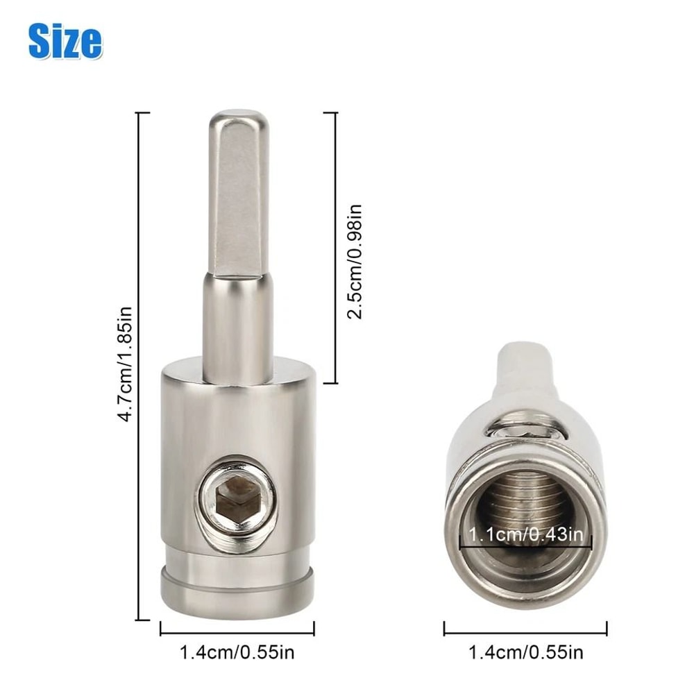 Gauge To Gauge Amp Input Reducer Power Ground Cable Adapter 8