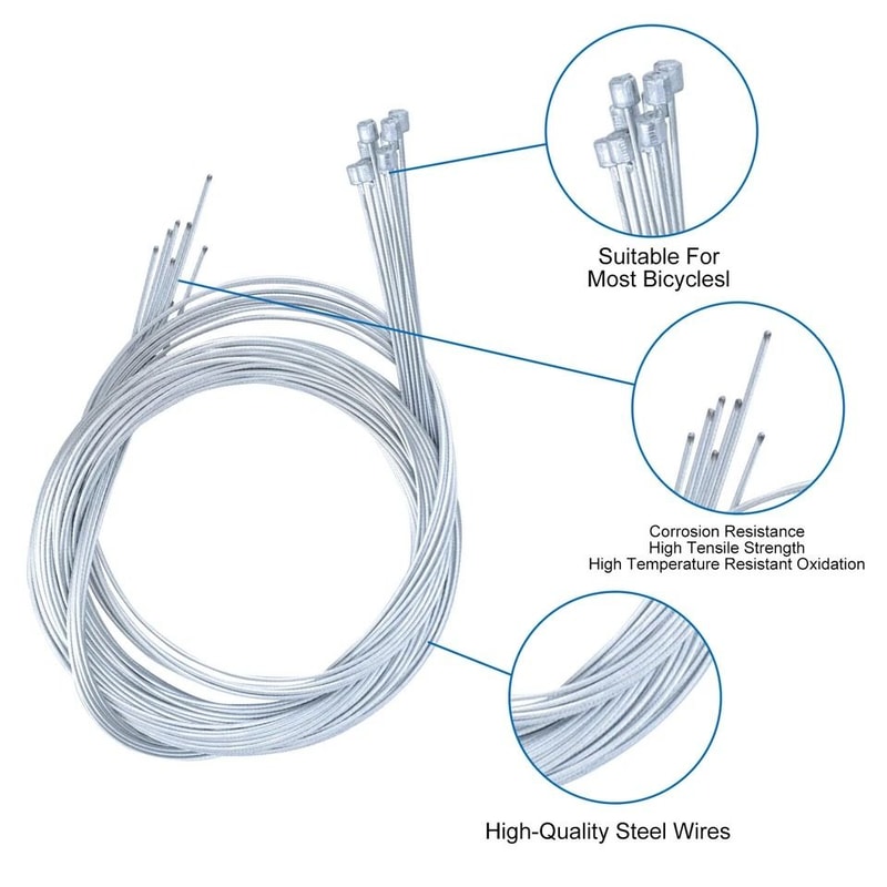 Bicycle Shift Cable Stainless Steel Inner Wire For Bikes Derailleur Cables 6