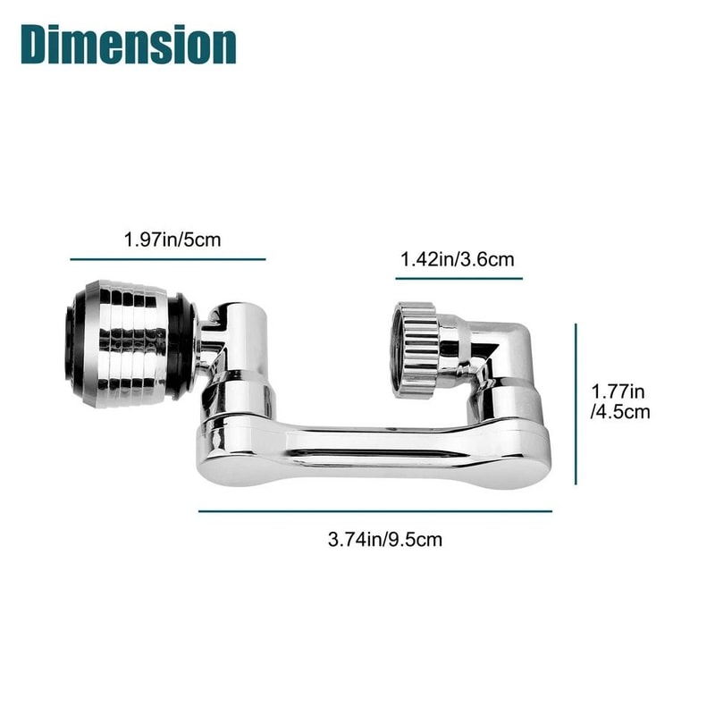 Rotation Faucet Extender Aerator Adjustable Water Nozzle With Dual Flow Modes For Kitchen Bathroom 5