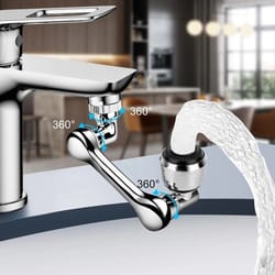 rotation faucet extender aerator adjustable water nozzle with dual flow modes for kitchen & bathroom