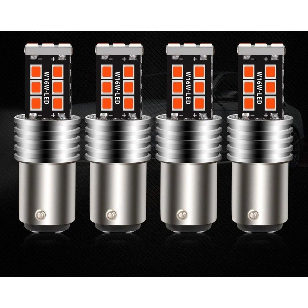 LED Strobe Flashing Brake Tail Light Bulbs LED Safety Alert Stop Parking Lights For Cars 0