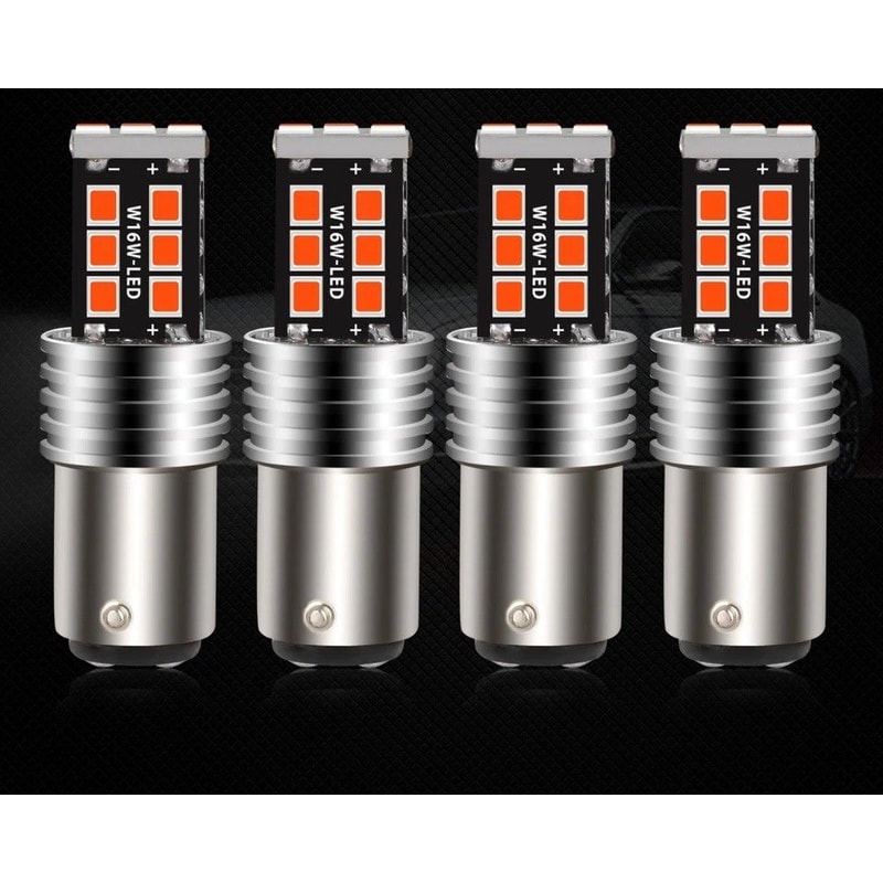 LED Strobe Flashing Brake Tail Light Bulbs LED Safety Alert Stop Parking Lights For Cars 0