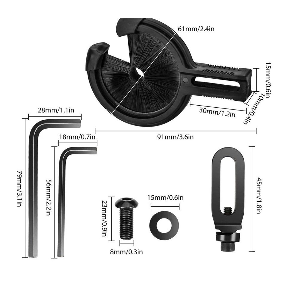 Adjustable Archery Brush Arrow Rest For Left Right Handed Compound And Recurve Bows Durable Secure 5