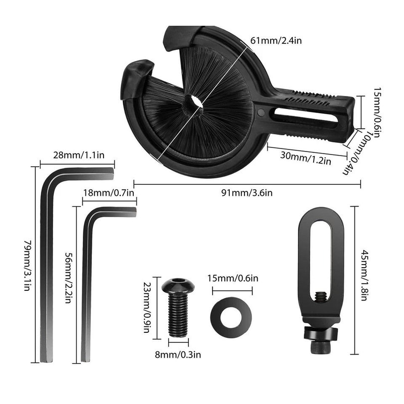 Adjustable Archery Brush Arrow Rest For Left Right Handed Compound And Recurve Bows Durable Secure 5