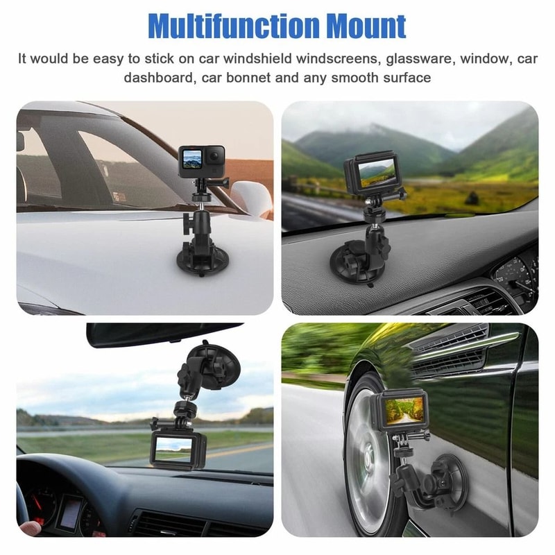 Suction Cup Car Mount For DSLR Nikon DJI OSMO Cameras 3