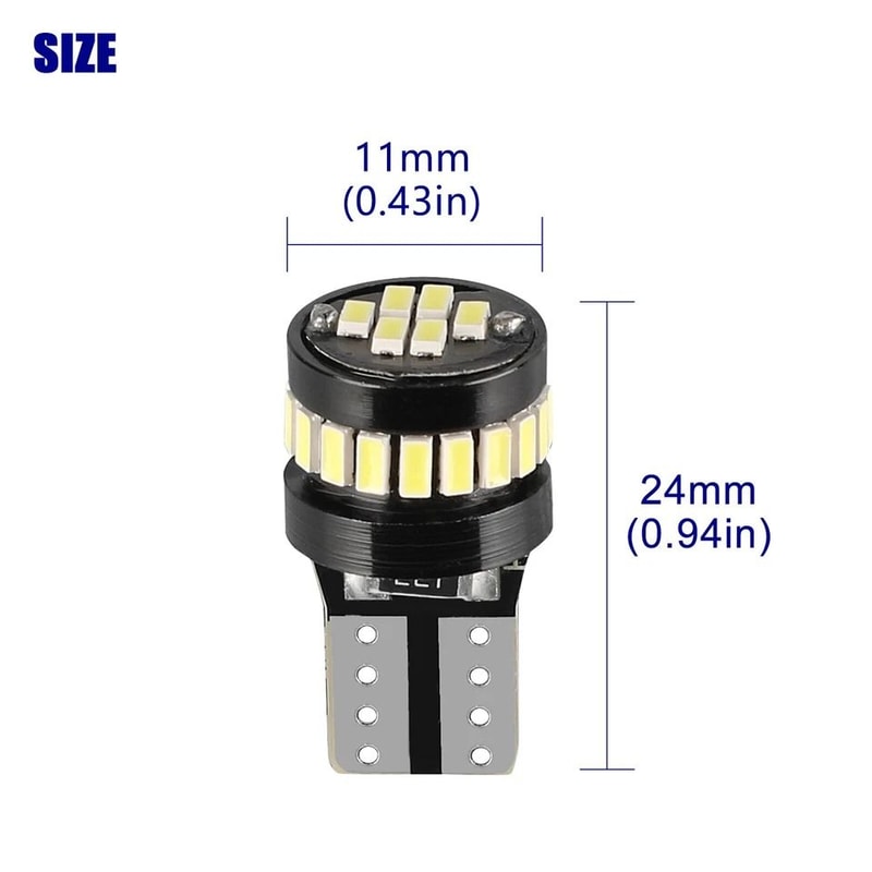 White LED Interior License Plate Bulbs ErrorFree LongLasting 5