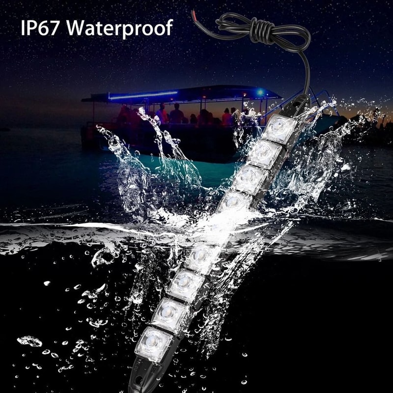 Red Green Waterproof Marine Boat Bow LED Strips Submersible Navigation Lights For Boats 3