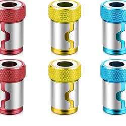 magnetic screwdriver bit holder rings screwdriver head, durable aluminum alloy, magnetic ring for hex bits