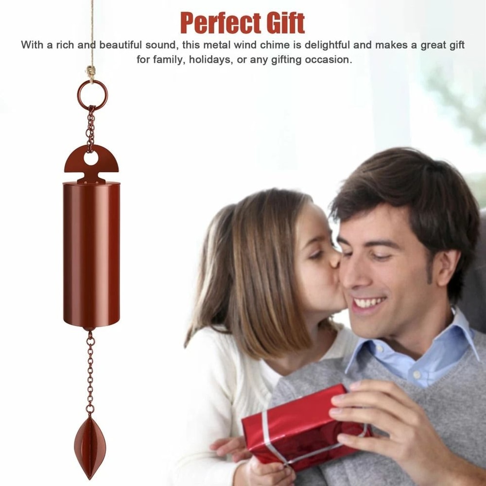 Heroic Wind Chimes Metal Bell Deep Resonance Serenity Outdoor Garden Decor 4
