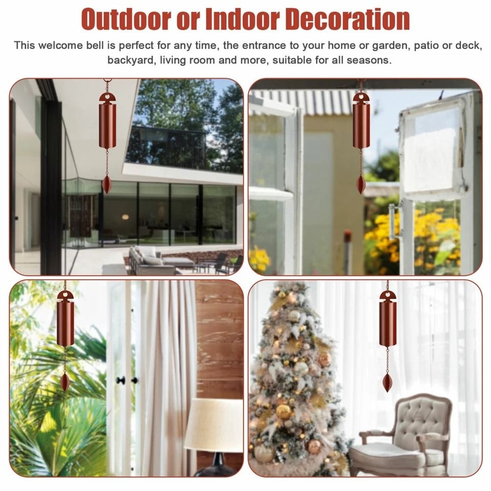 Heroic Wind Chimes Metal Bell Deep Resonance Serenity Outdoor Garden Decor 5