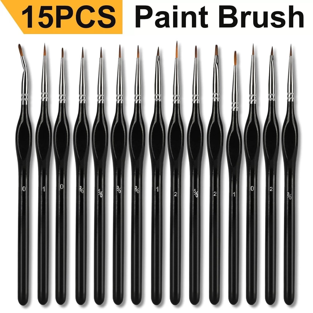 Fine Tip Miniature Paint Brushes Set For Art Nail Model Oil Painting 5