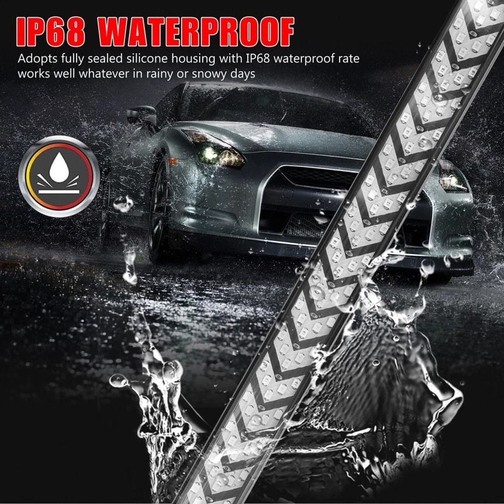 Truck Tailgate LED Light Bar Brake Reverse Turn Signal Stop Tail Strip For Trucks SUVs 3