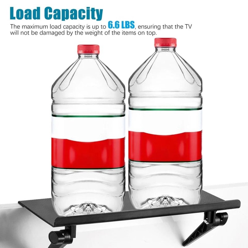 Adjustable Desktop Stand With Storage Rack For TV Computer 2