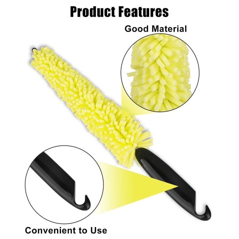 Car Detailing Cleaning Brush Tire Rim Scrub Kit For Vehicle Care 1