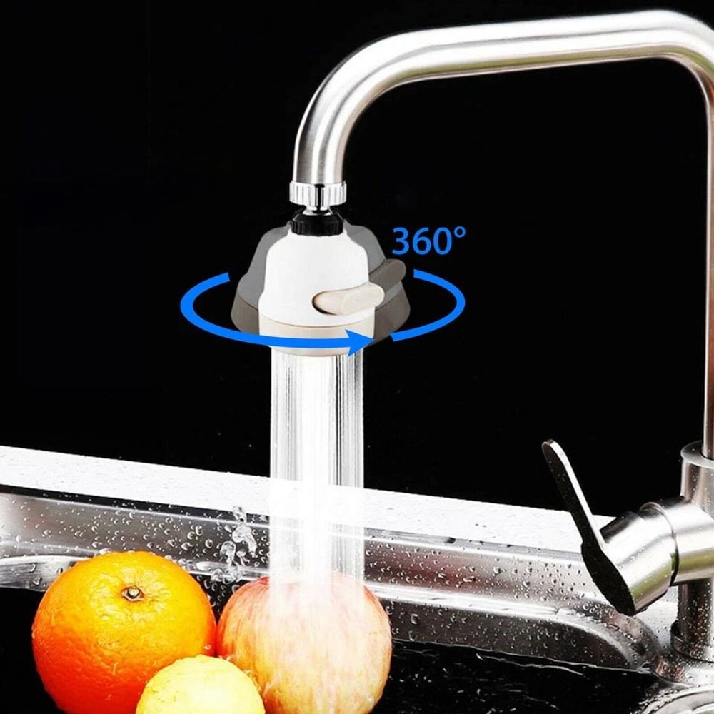 Rotating Faucet Water Filter Movable Kitchen Sink Tap Head Nozzle Sprayer 2