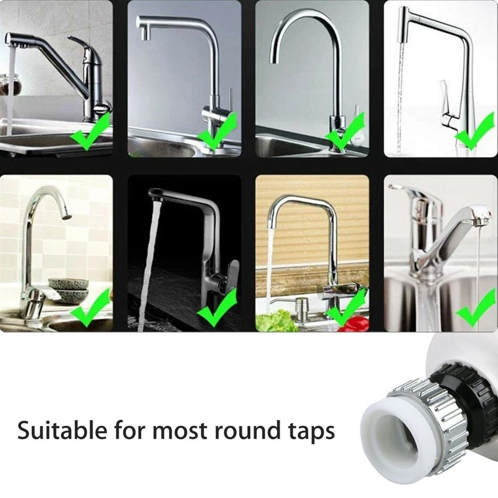 Rotating Faucet Water Filter Movable Kitchen Sink Tap Head Nozzle Sprayer 5