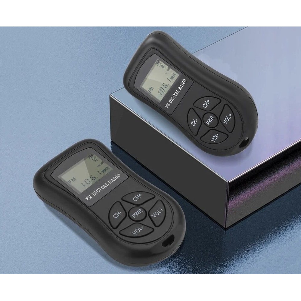 Portable Digital FM Radio With LCD Screen 35mm Earphone Jack Compact Stereo 0