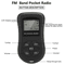 Portable Digital FM Radio With LCD Screen 35mm Earphone Jack Compact Stereo 6