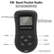 Portable Digital FM Radio With LCD Screen 35mm Earphone Jack Compact Stereo 6