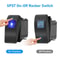 Waterproof Rocker Switch Blue LED SPST ONOFF For Boat Car ATV 2