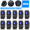 Waterproof Rocker Switch Blue LED SPST ONOFF For Boat Car ATV 7