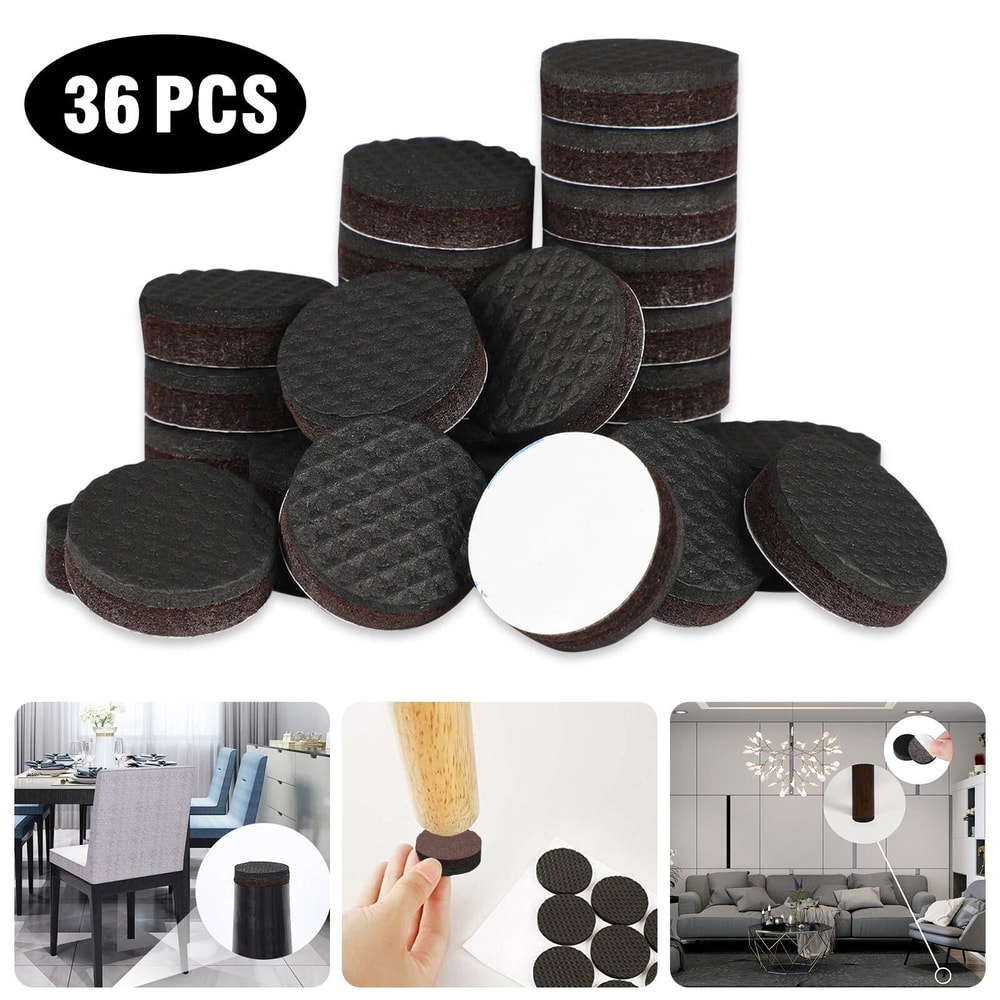NonSlip Felt Pads For Furniture Protectors SelfAdhesive Chair Table Feet 6