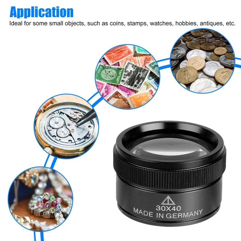 Pocket Magnifier High Magnification Optical Lens For Jewelry Watch Repair 3